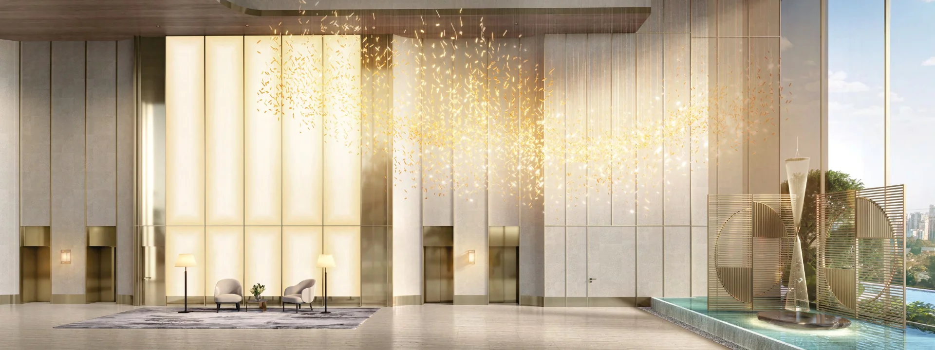 Perspectiva ilustrada | Lobby térreo